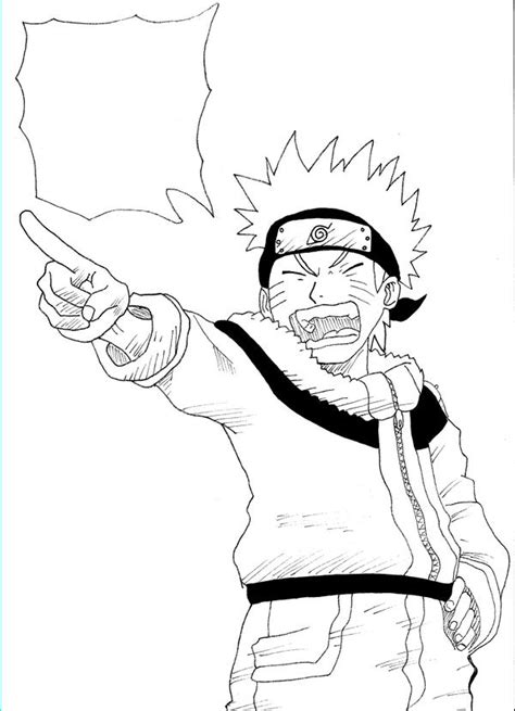 Naruto Pointing Lineart By Annamay15 On Deviantart