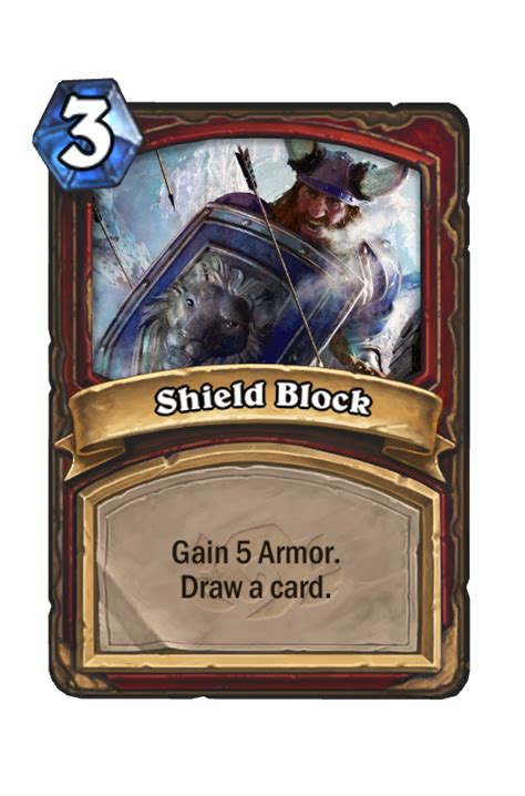 Shield Block Classic Hearthstone Card