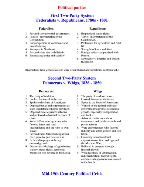Political Parties American History Political Parties First Two