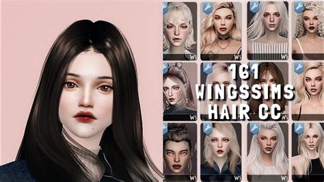 The Sims 4 161 Wingssims Hair Female Cc Finds Cc Links Showcase