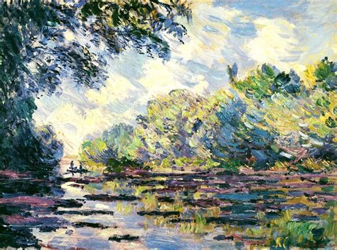 Section Of The Seine Near Giverny 1885 Claude Monet