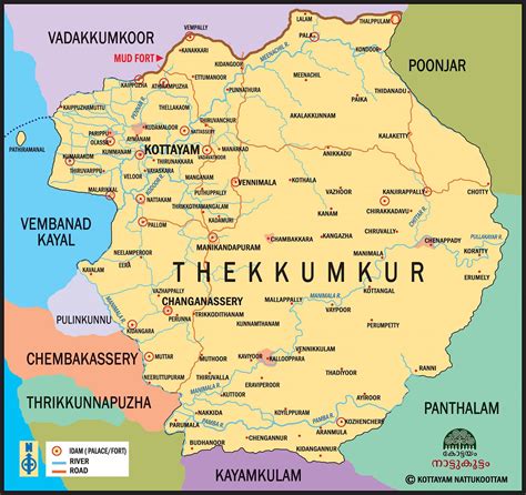 Map Of Thekkumkur Medieval Kingdom Of Central Kerala Rkerala