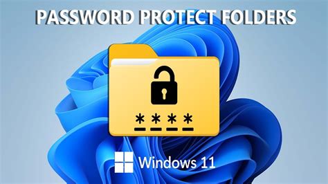 How To Password Protect A Folder In Windows Without Installing Anything Youtube