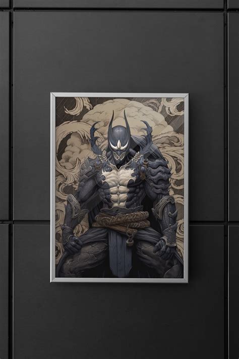 Venom Samurai Marvel Venom Art Superhero Art Japanese Etsy