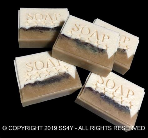 5 Stars Soap Text Soap Stamp No Handle Needed Footprint Etsy