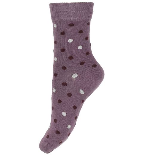 Smallstuff Socks Purple W Dots Promt Shipping