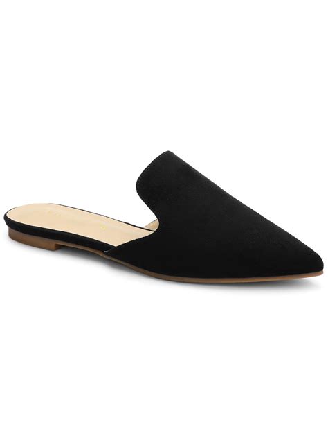 Allegra K Allegra K Women S Pointy Toe Flat Slides Mules Walmart