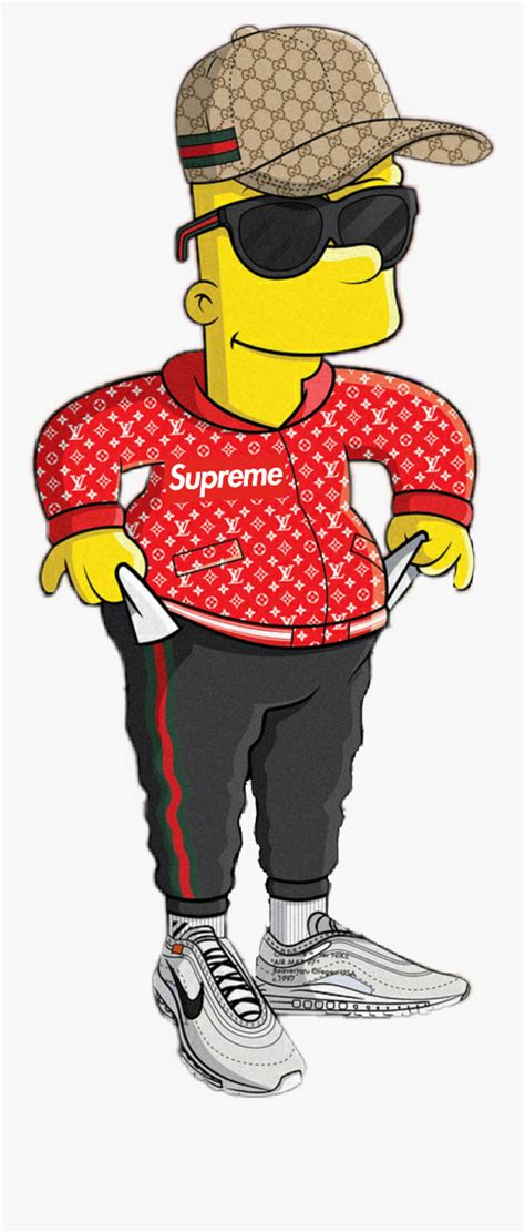 Bart Simpson Supreme Gucci Sunglasses Rich Trap Bart Simpson