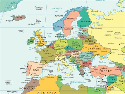 Cartes De Leurope Carte