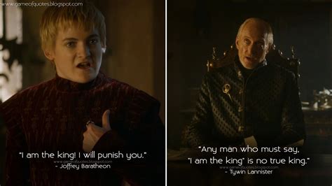 Game Of Thrones Quotes Joffrey Baratheon I Am The King I Will Punish