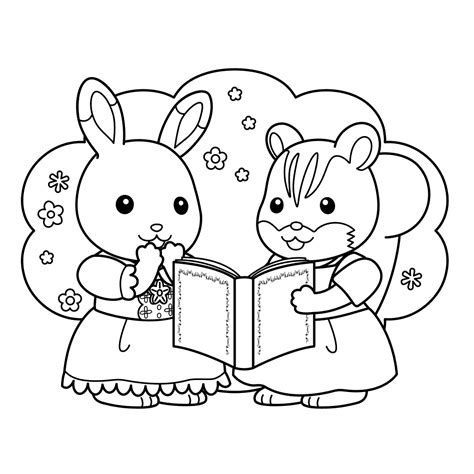 Calico Critters Coloring Pages At Getdrawings Free Download