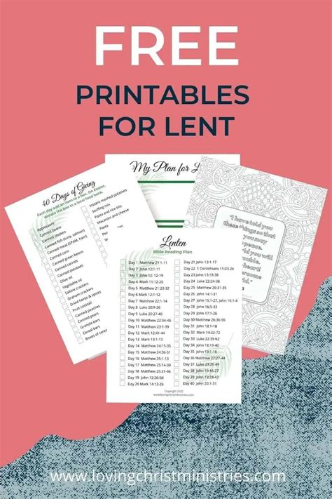 Printables For Lent Free Read Bible Bible Reading Plan Lent