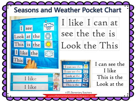 ESL Seasons and Weather | Weather words, Weather vocabulary, Weather books