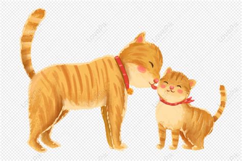 貓咪媽媽和寶寶PNG圖案素材免費下載圖片尺寸 px Lovepik