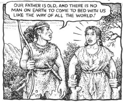 robert crumb the story of abram abraham lot s daughters discuss their fate genesis 19 31