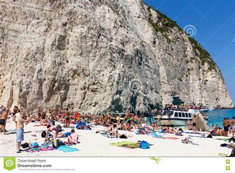 View Of Navagio Shipwreck Beach In Zakynthos Navagio Beach Is