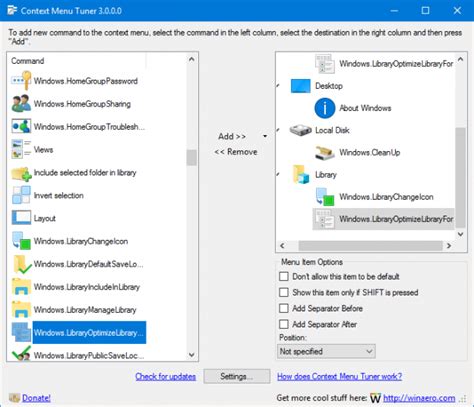 Add Manage Library Context Menu In Windows 10
