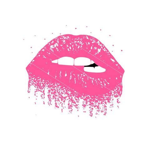 Dripping Lips Collage Svg Dxf Png Biting Lips Lips Kiss Etsy