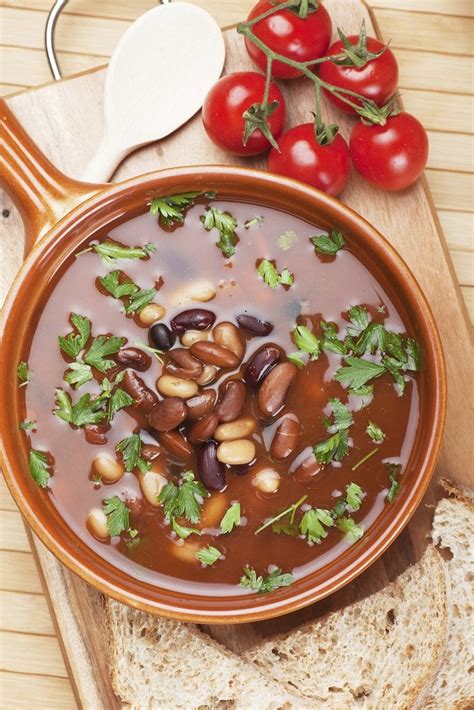 I like to incorporate lots of celery, carrots, onions and tomatoes into my lentil soup, then load up on. Three-Bean Soup | Vegan Recipes For Weight Loss | POPSUGAR Fitness UK Photo 17