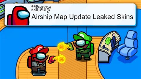 New Airship Map Update Leaked Skins Among Us Update News Youtube