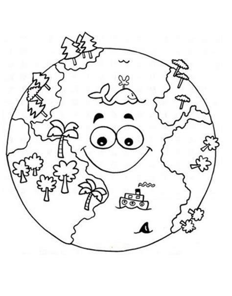¿qué es la tierra de dibujos animados? Imágenes del Día de la Tierra para pintar y colorear e imprimir el 22 de Abril | Información ...