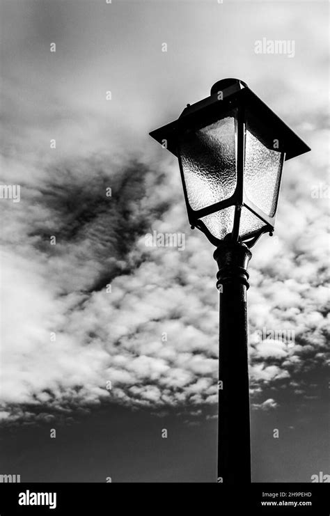 Old Style Street Lighting Black And White Stock Photos And Images Alamy