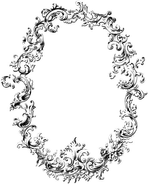 Free Fancy Frame Vintage Clip Art Image Oh So Nifty Vintage Graphics