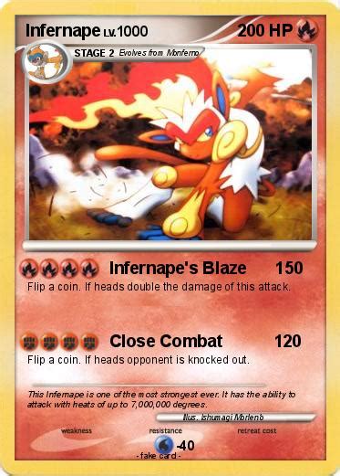 This will cause it to take more damage from ground. Pokémon Infernape 785 785 - Infernape's Blaze 150 - My Pokemon Card