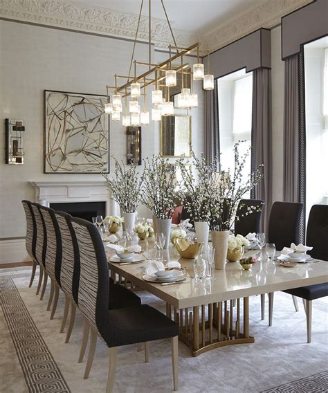 I love modern design which works really well for dining room design. Lighting all the beautiful design elements in this dining ...