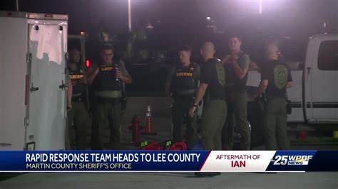 Martin County Sheriff's Office's rapid response team headed to storm
