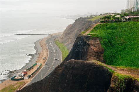 Paisagens Da Cidade De Miraflores Em Lima Peru Foto De Stock Imagem