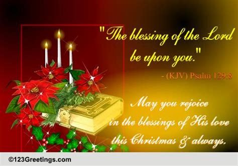 rejoice in his blessings on christmas free religious blessings ecards 123 greetings