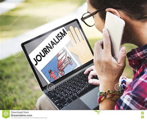 Journalism News Interview Article Content Concept Stock Image Image