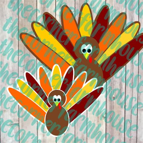 Turkey SVG DXF PNG Cut File And Clip Art Etsy