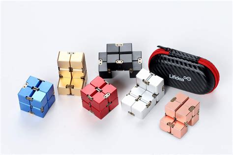 Buy Lifidea Aluminum Alloy Metal Infinity Cube Fidget Cube 5 Colors