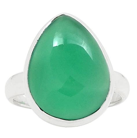 Zilveren Ring Met Groene Onyx Mm Zilveren Edelsteen Ringen
