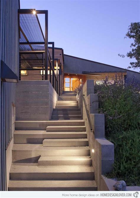 15 Concrete Exterior Staircase Design Home Design Lover Exterior