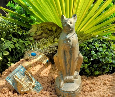 Egyptian Goddess Bastet Cat Statue Bast Statue Bastet Etsy
