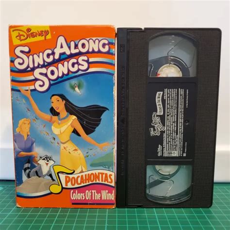 Disney S Sing Along Songs Pocahontas Colors Of The Wind Vhs Eur Picclick It