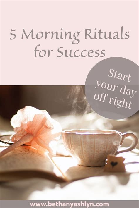 5 Morning Rituals To Set Your Day Up For Success Morning Ritual