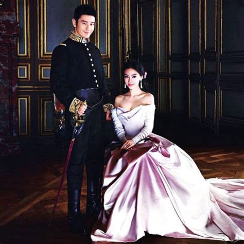 They followed each other on weibo after that. Huang Xiaoming & Angelababy's fairytale wedding | Heart ...