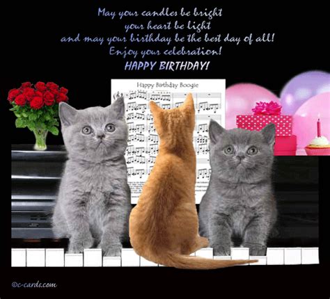 Send animated, musical, free birthday ecards to your friends and family around the globe. Cats Birthday Boogie! Free Funny Birthday Wishes eCards ...