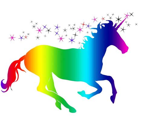 I believe in unicorns and magic! Regenbogen Einhorn Clipart / Einhorn regenbogen wolke ...