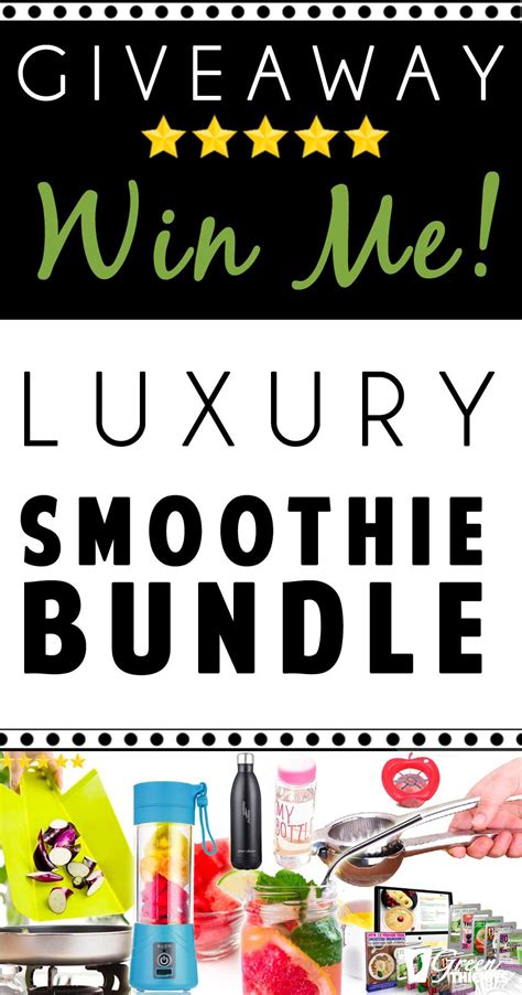 Win This Luxury Smoothie Bundle Healthy Plan Green Thickies Juice Smoothie