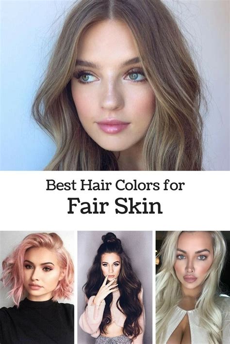 Hair Color Ideas And Examples For Fair Skin Light And Dark