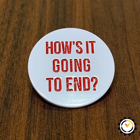 Hows It Going To End The Truman Show Enamel Pin Jim Carrey 90s Movies