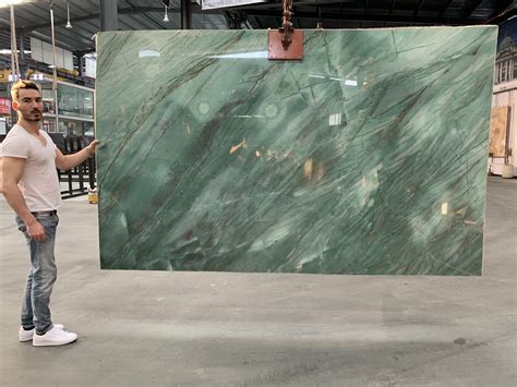 Botanic Green Quartzite Slab By Ck Stones Thailand Blue Granite