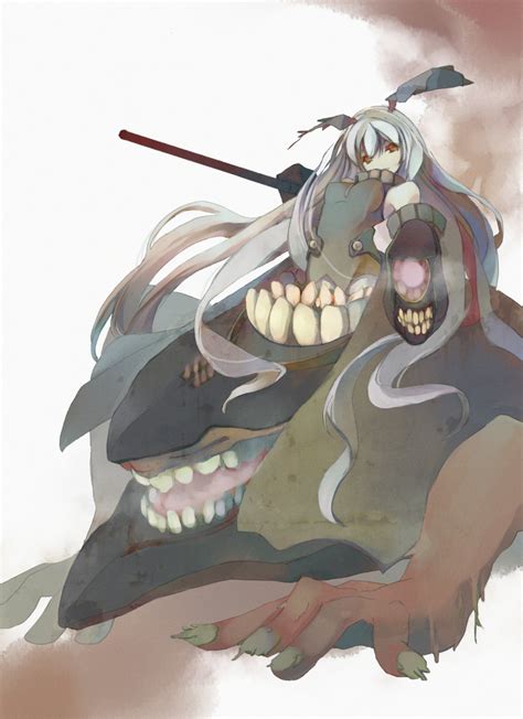 Safebooru 1girl Absurdly Long Hair Absurdres Aiming At Viewer Anchorage Oni Arm Cannon Bare