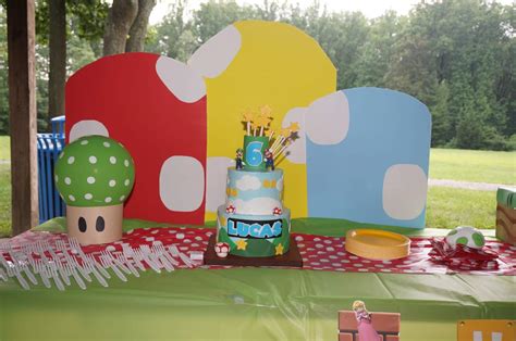 Super Mario Bros Birthday Party Ideas Photo 6 Of 16 Catch My Party