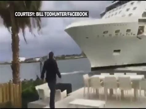 florida couple shaken by close encounter with cruise ship